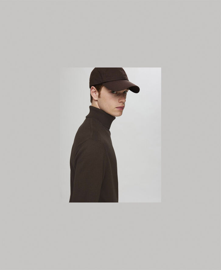 Selected Homme SLHBERG ROLL NECK NOOS Chocolate torte/melange