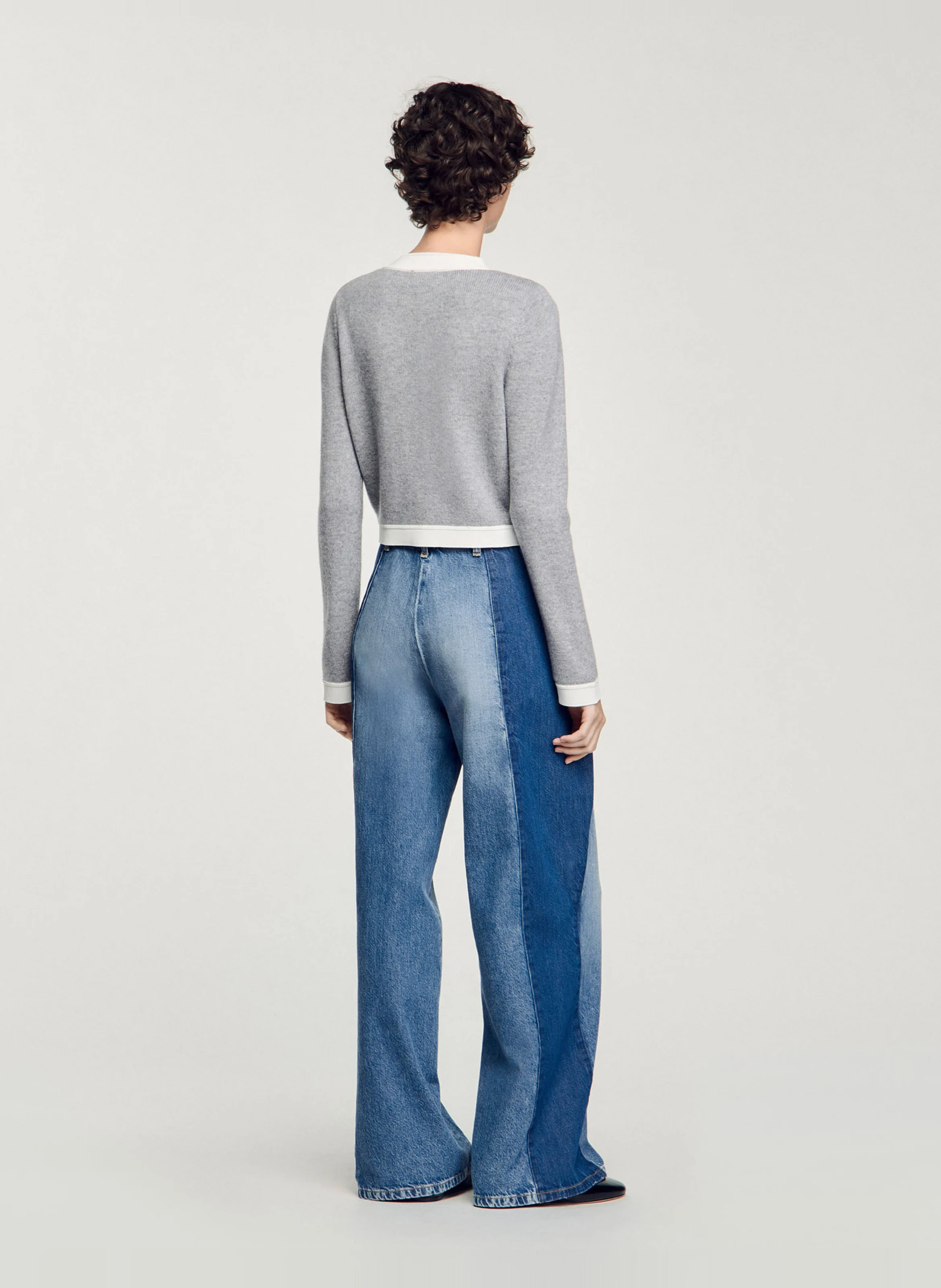 Cardigan en laine et cachemire | Gris