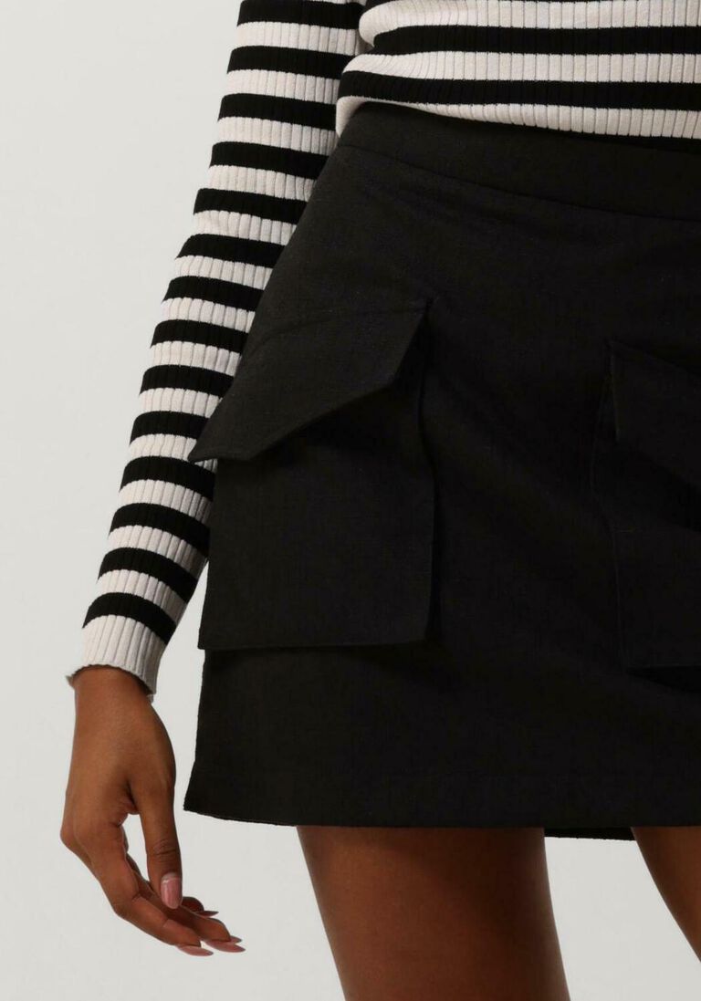 NEO NOIR zwarte neo noir minirok janet structure skirt
