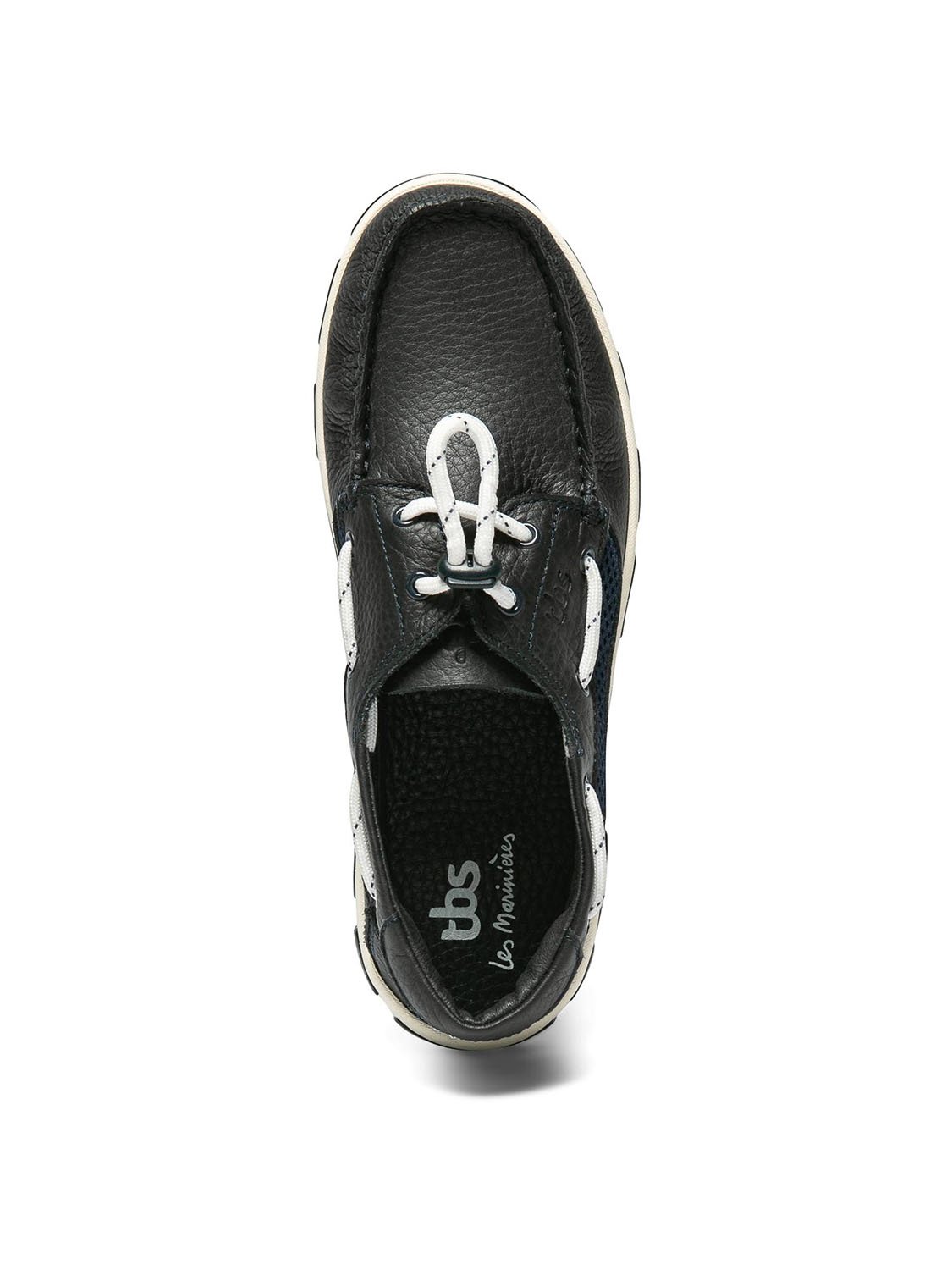 Chaussures Bateau Femme Dessus Cuir Marine