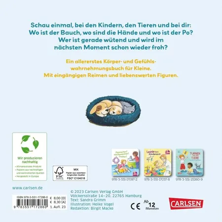 Carlsen Verlag Einen Bauch hast du auch