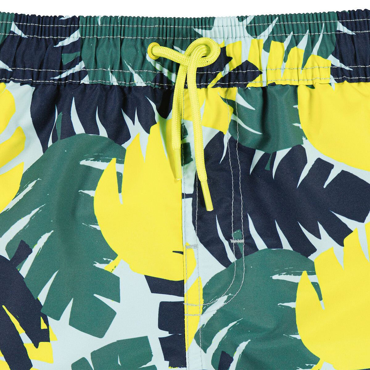 COLEÇÃO LA REDOUTE<br>Shorts de banho com estampa de folha tropical