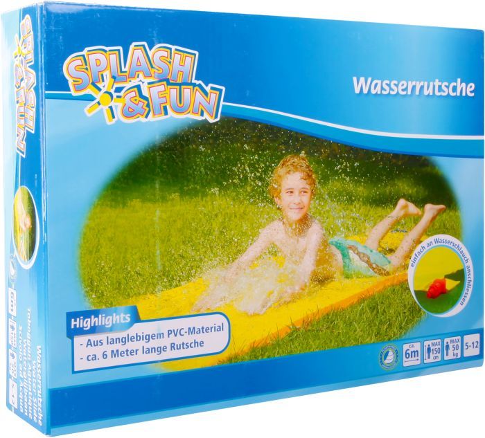 Gartenspielzeug WASSERRUTSCHE in gelb
