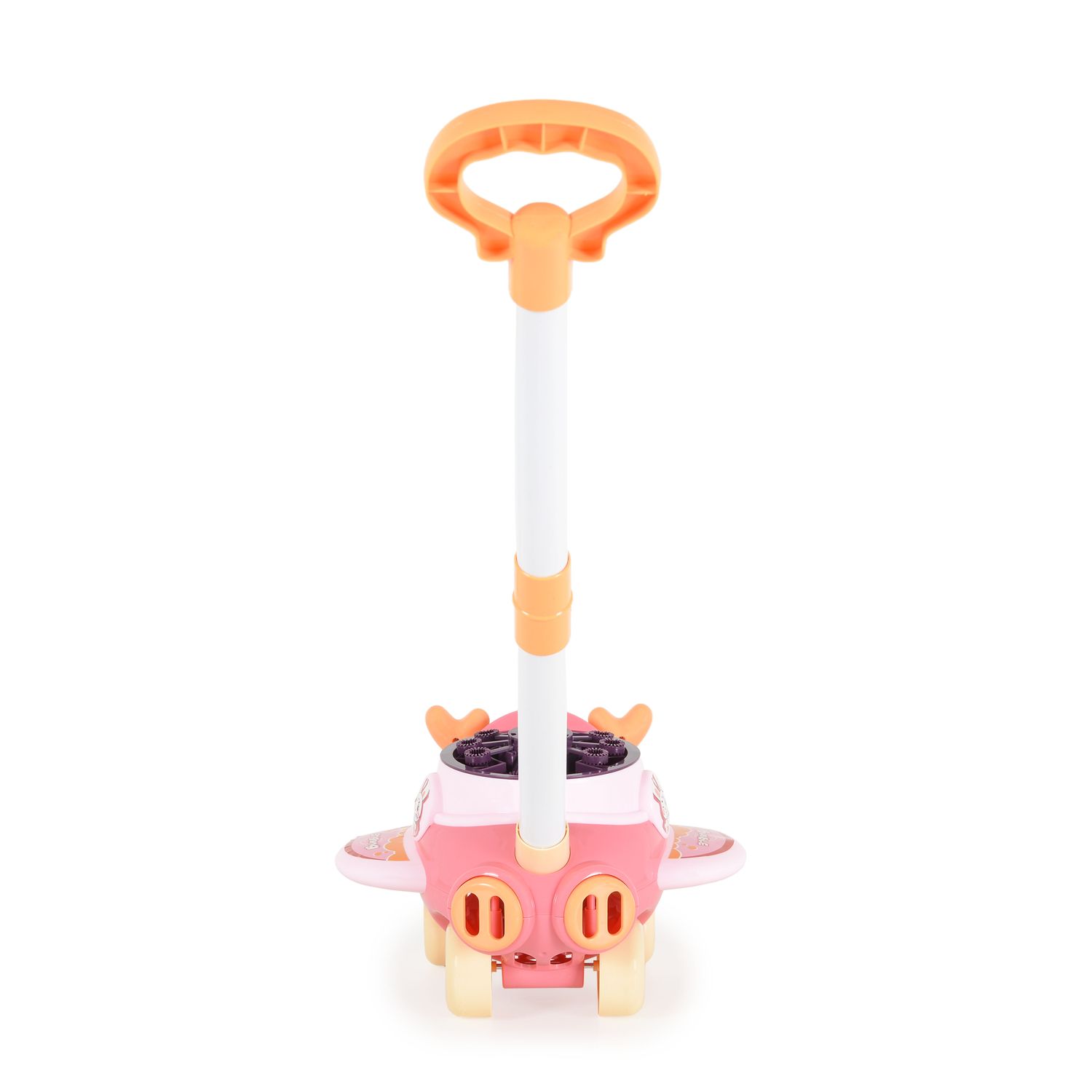 Moni Schiebespielzeug Flugzeug Seifenblasen, für drin und draußen, Höhe 46,5 cm rosa