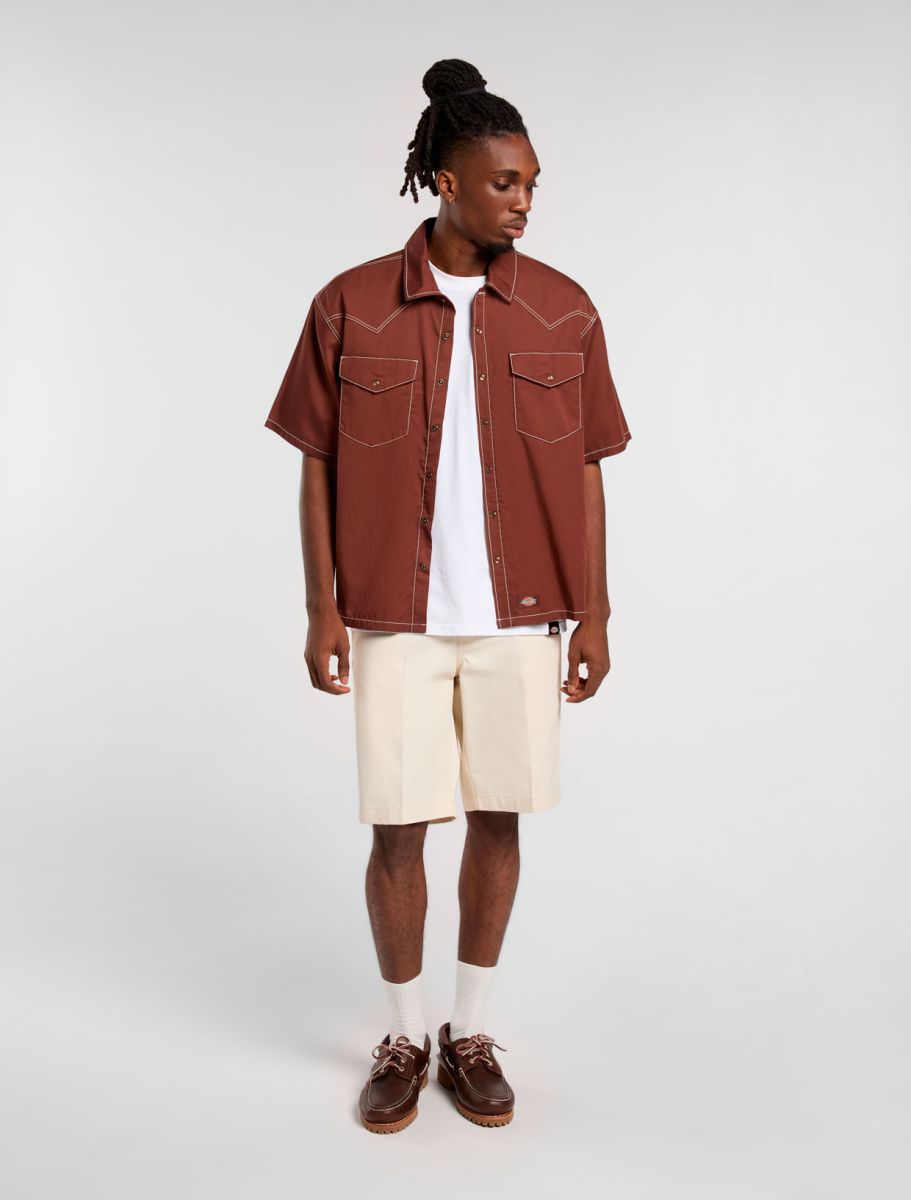 Dickies River Ranch Work Shirt SS Cappuccino
