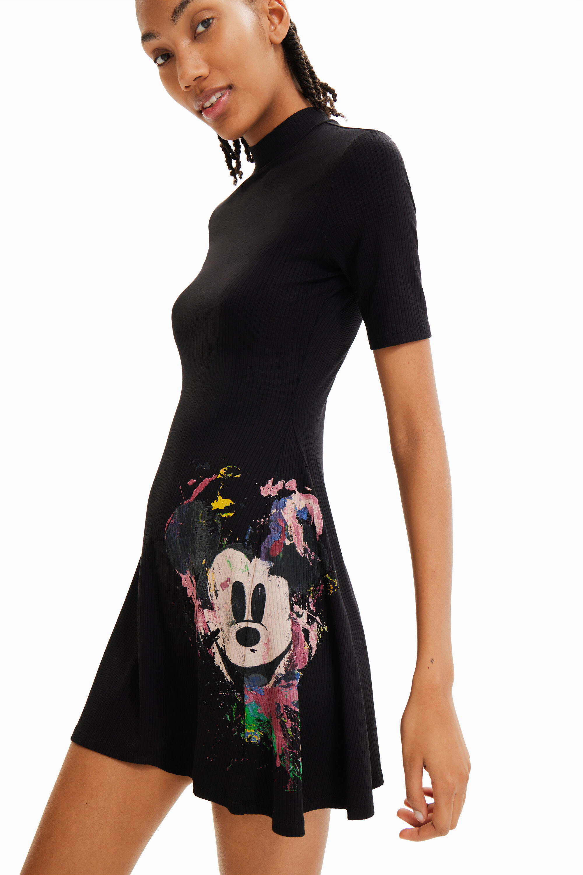Robe patineuse courte Mickey Mouse
