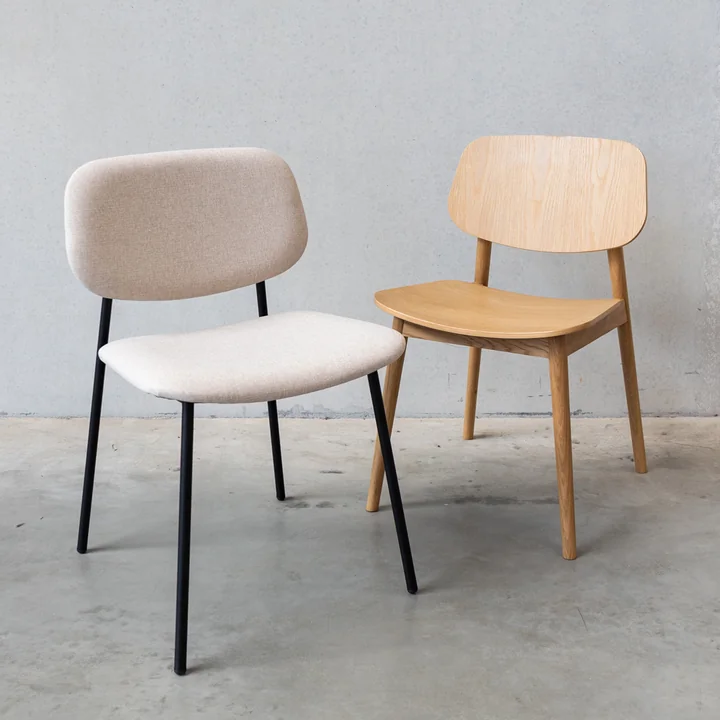 Studio Zondag - Daily Dining Chair, Eiche / schwarz / cognac