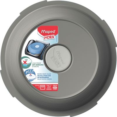 Maped Picnik Concept Adult - Assiette à déjeuner en verre 700 ml - gris