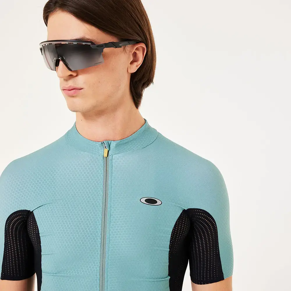 Oakley Endurance Ultra Vented Fietsshirt Korte Mouwen Blauw Heren