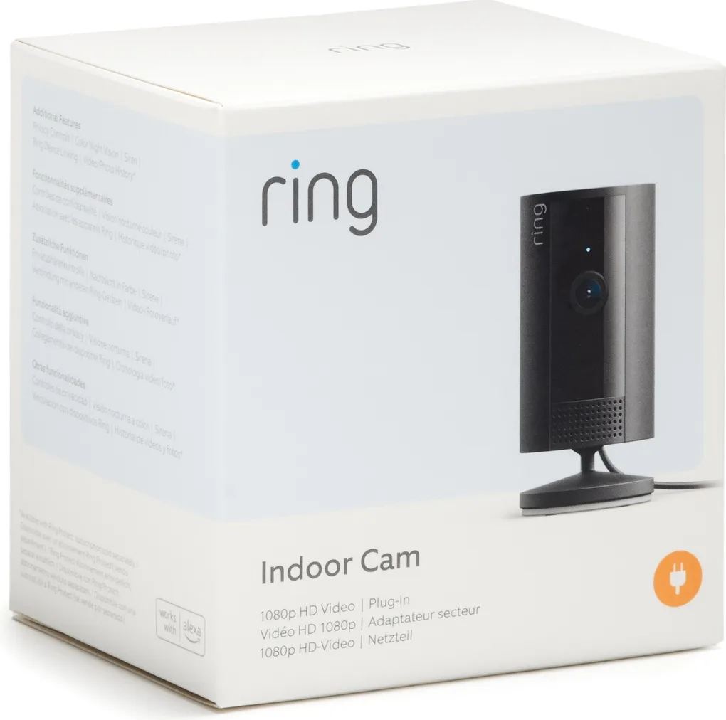 Ring Indoor Camera 2ème Gen Noir (2 pcs) Caméra de surveillance