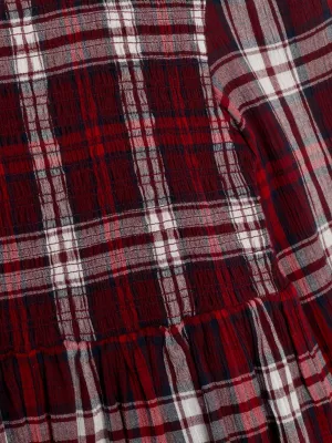 Vestido Tommy Tartan de Manga Comprida