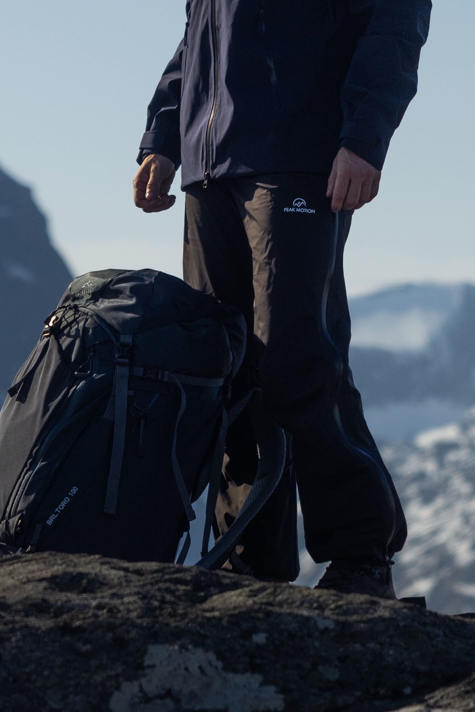 Peak Motion Stetind 3L Full Zip Skallbukse, Herre<br>15 000mm vannsøyle