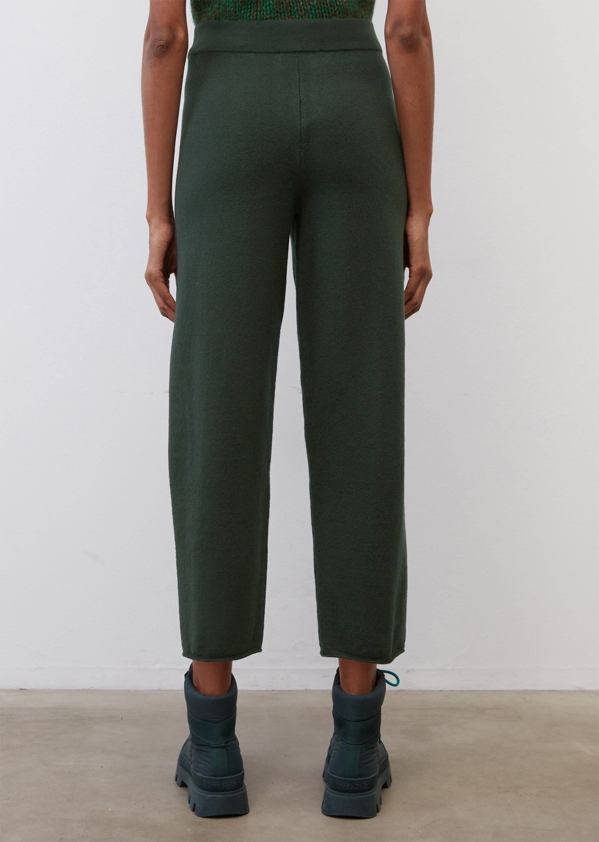 Softe Strickhose cropped aus Cotton Wool Stretch