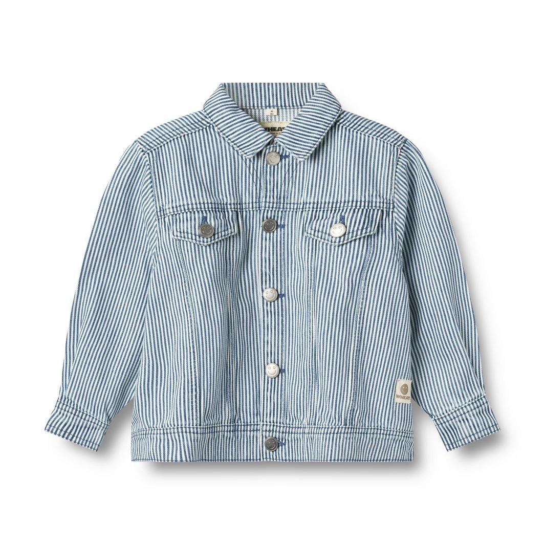 Wheat Denim Jacket Vive et vive 9452 ink stripe
