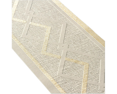 Zelfklevende rand 3844-16 Alleen Rand Zigzag Beige Crème Glitter 5 m x 13 cm