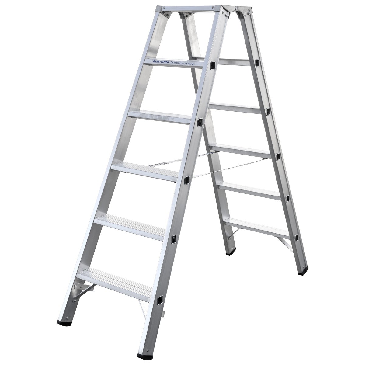 Iller trapladder met 2x6 treden, 2,95m AH