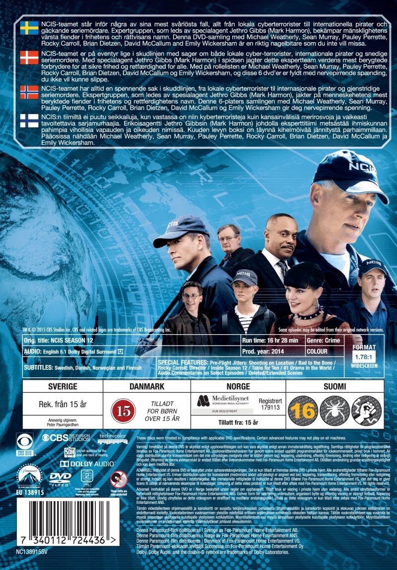 NCIS - Sæson 12 - DVD
