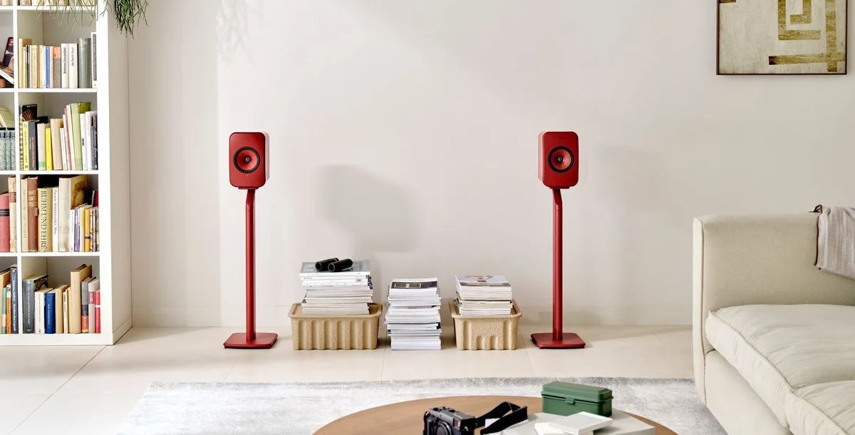 KEF LSX 2 Rouge   S1 Rouge Enceintes sans fil hi-fi