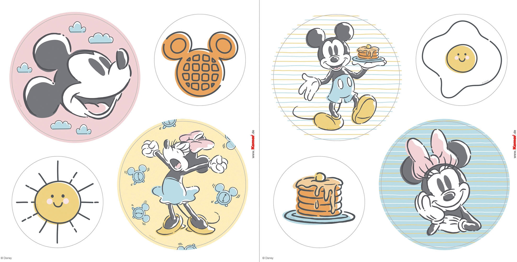 Komar Fensterdekoration »Disney Micky und Minnie«