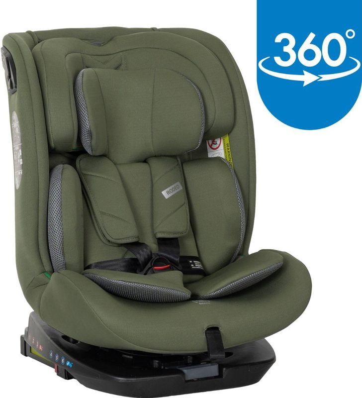 Lorelli - Rodeo - Autostoel - Groen en Grijs - 40-150 cm - 360° i-Size