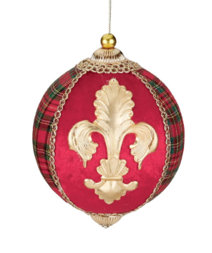 Beau Deco Velvet Fleur De Lis