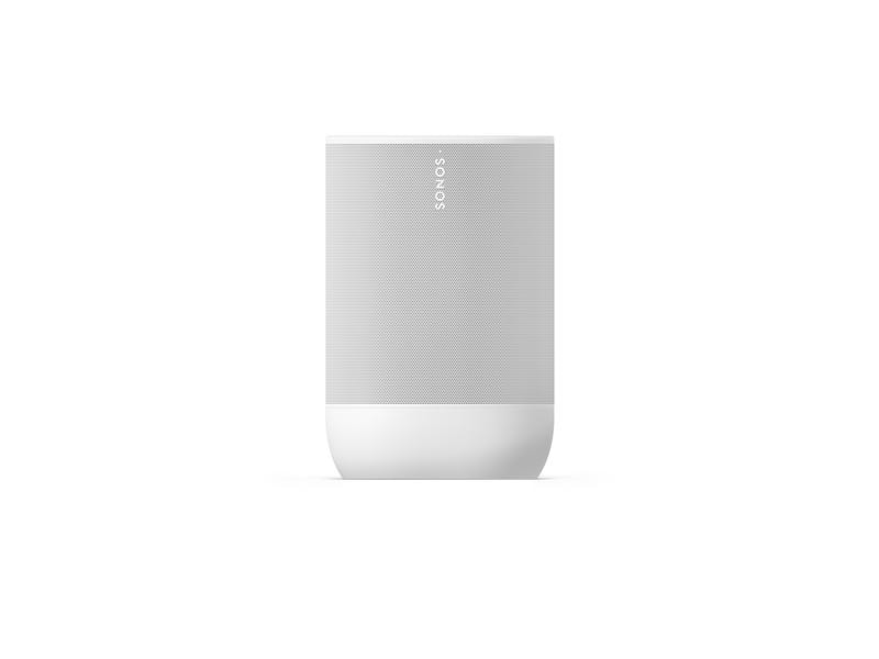 Sonos Smart Speaker Move 2 Weiss Komplett überarbeiteter, leistungsstarker Smart Speaker