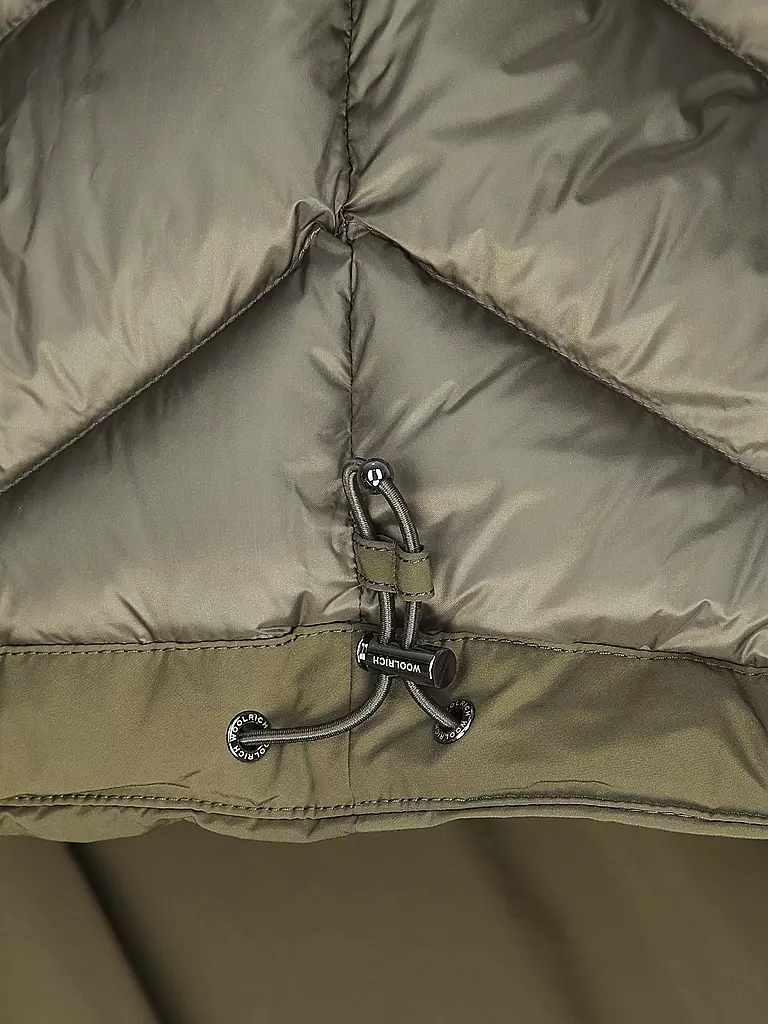WOOLRICH Daunenparka COCOON  dunkelgrün