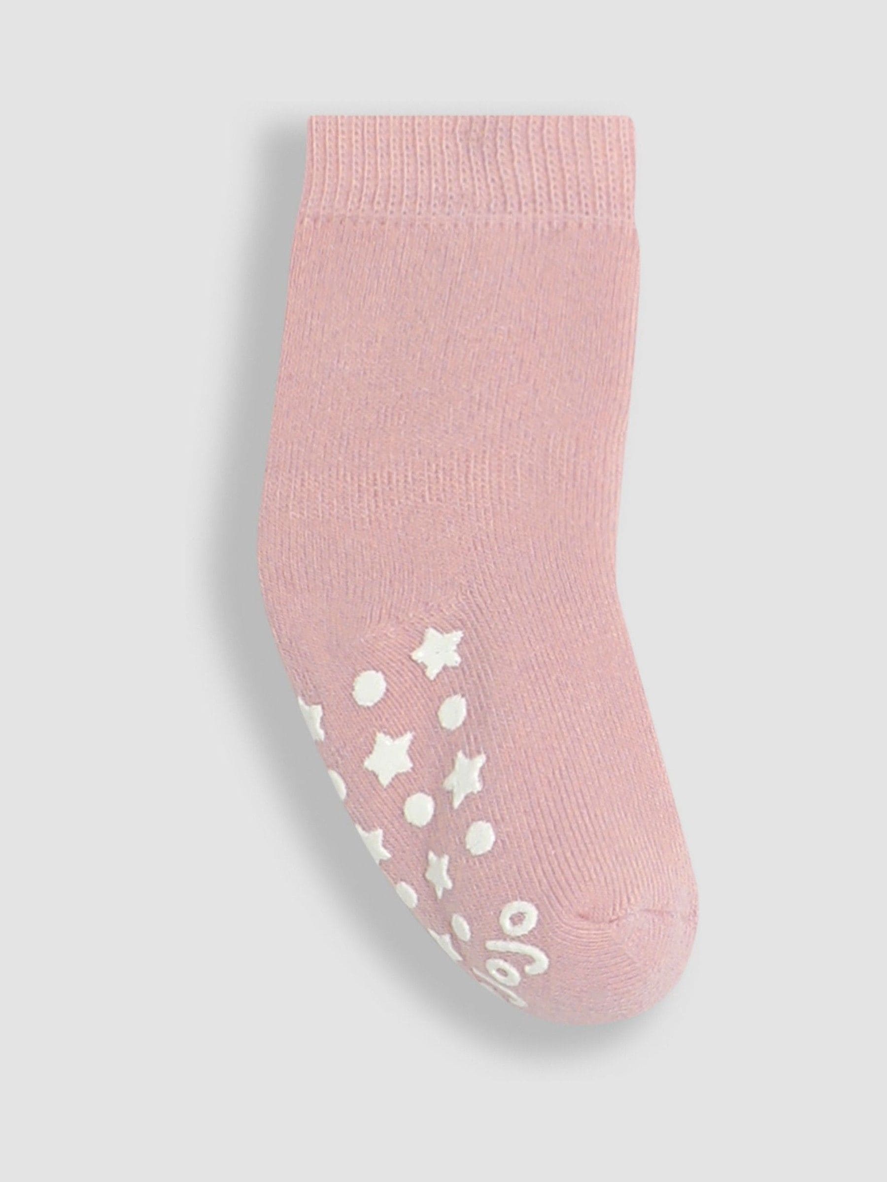 Naturel roze - Jojo Maman Bébé - Set van 3 paar extra dikke sokken