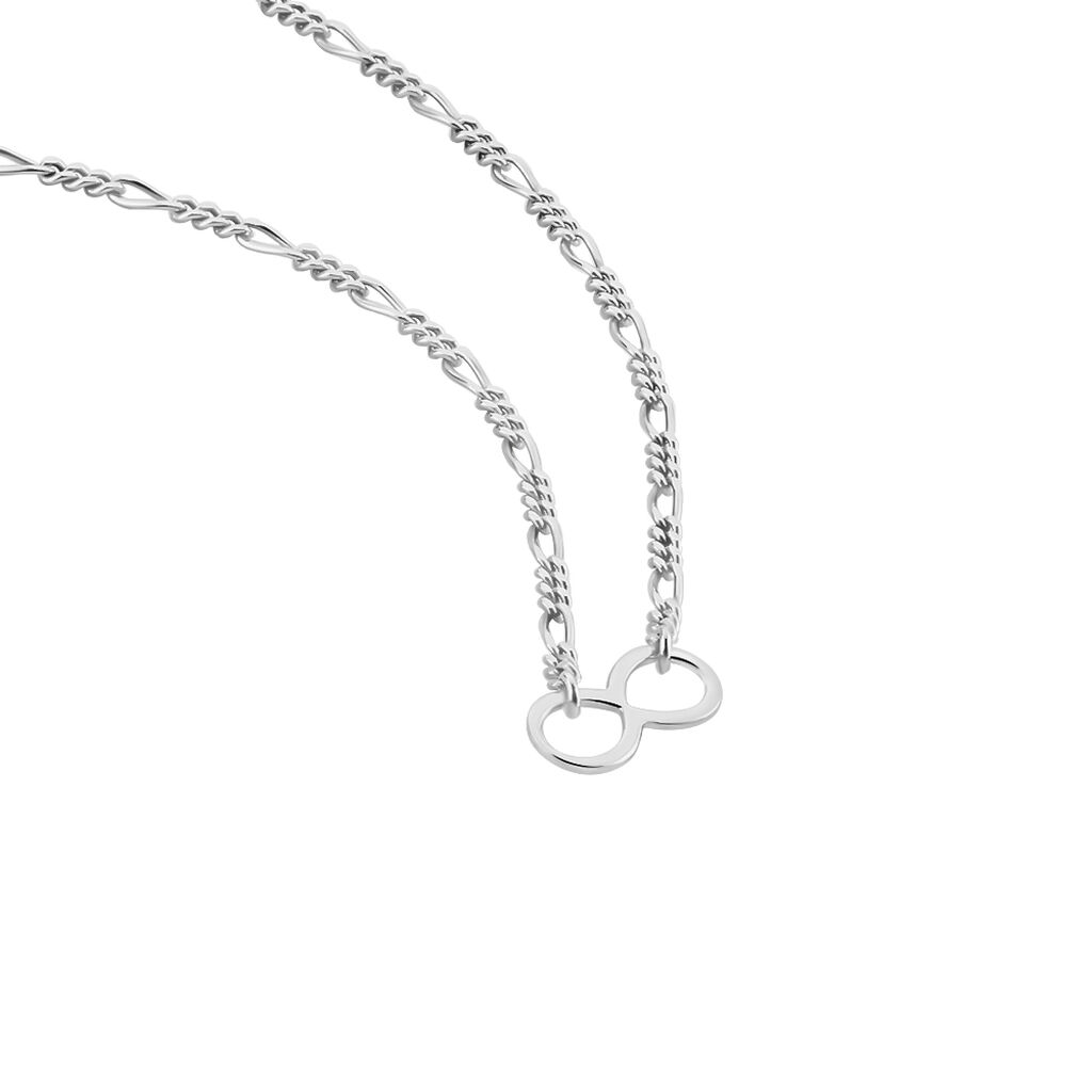 Collier Enoah Argent Blanc