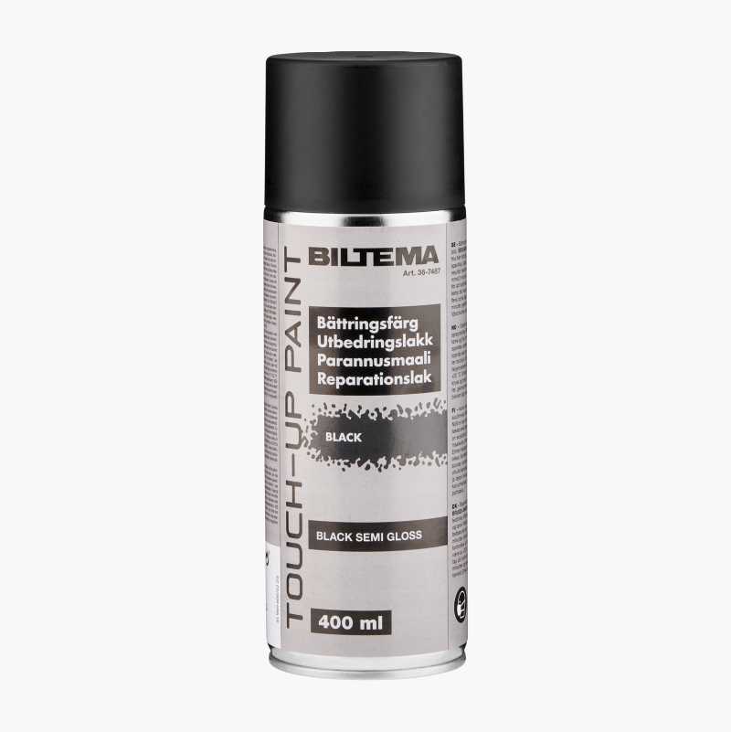 Utbedringslakk, svart halvblank, 400 ml