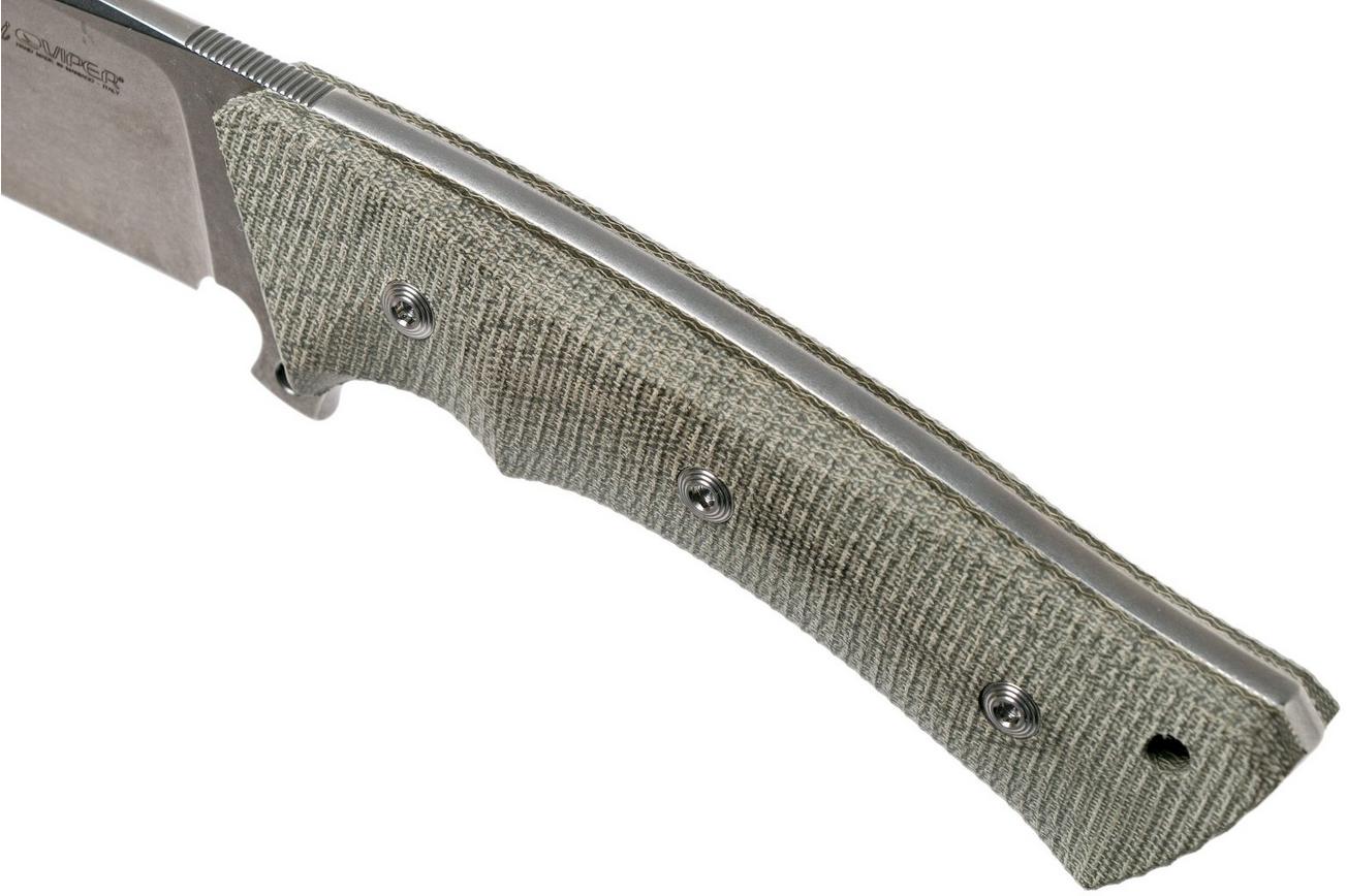 Viper Gianghi V4882CV Green Canvas Micarta, jachtmes