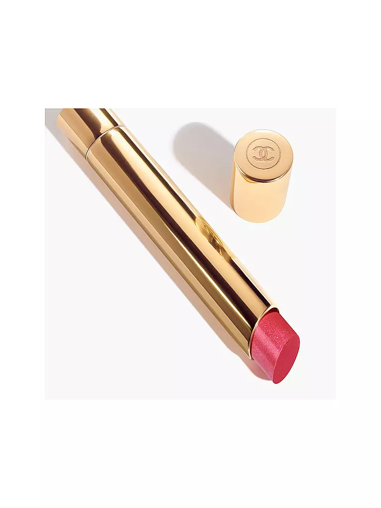 CHANEL FARBINTENSIVER LIPPENSTIFT. KONZENTRIERTE LEUCHTKRAFT UND PFLEGE. NACHFÜLLBAR 2G rosa