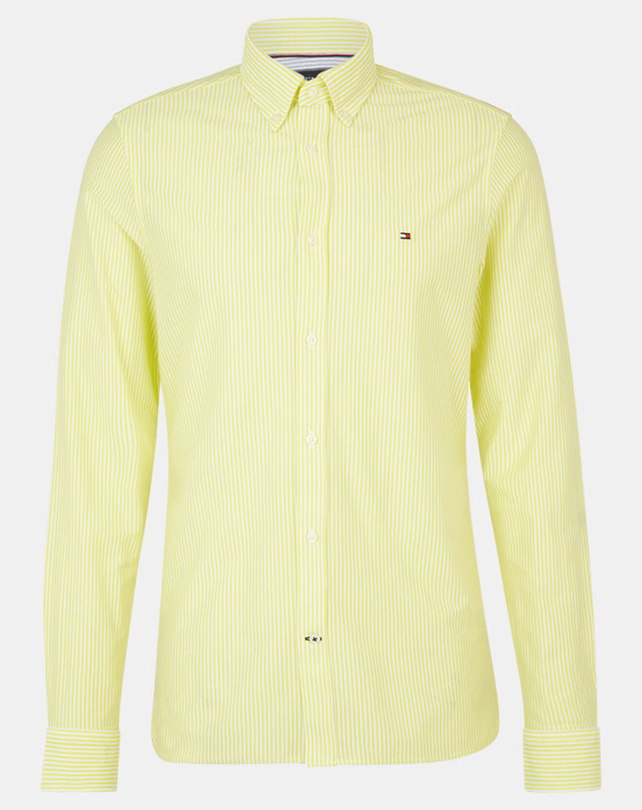 Tommy Hilfiger Chemise slim 1985 Knit Striped jaune