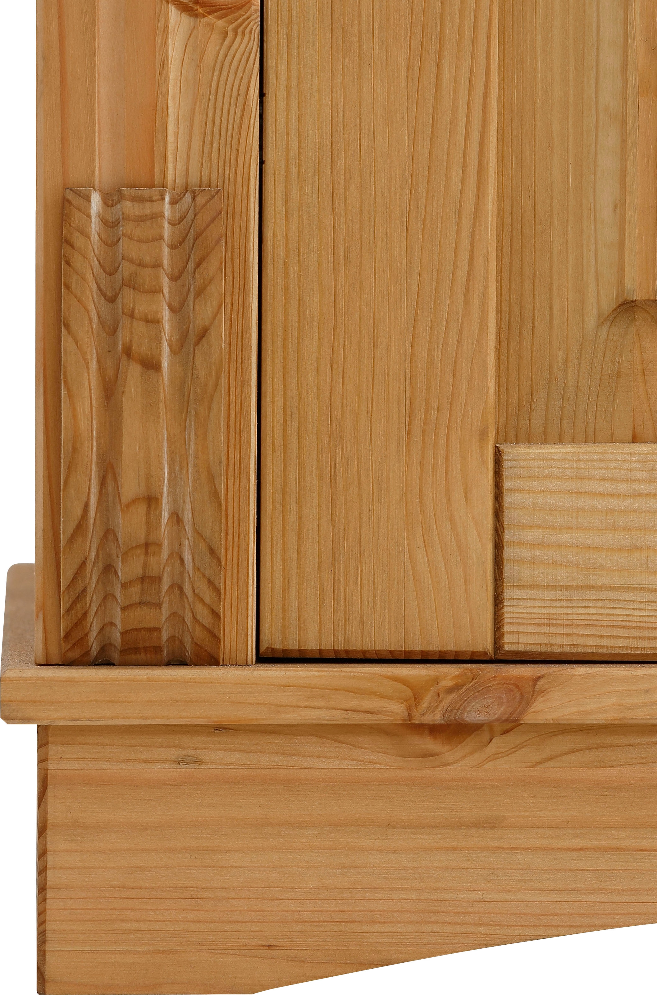 Home affaire Highboard »Teresa« Masse (B/T/H): 119/40/120 cm,  Vitrine, Türen mit Glaseinsätzen, aus massiver Kiefer, FSC®