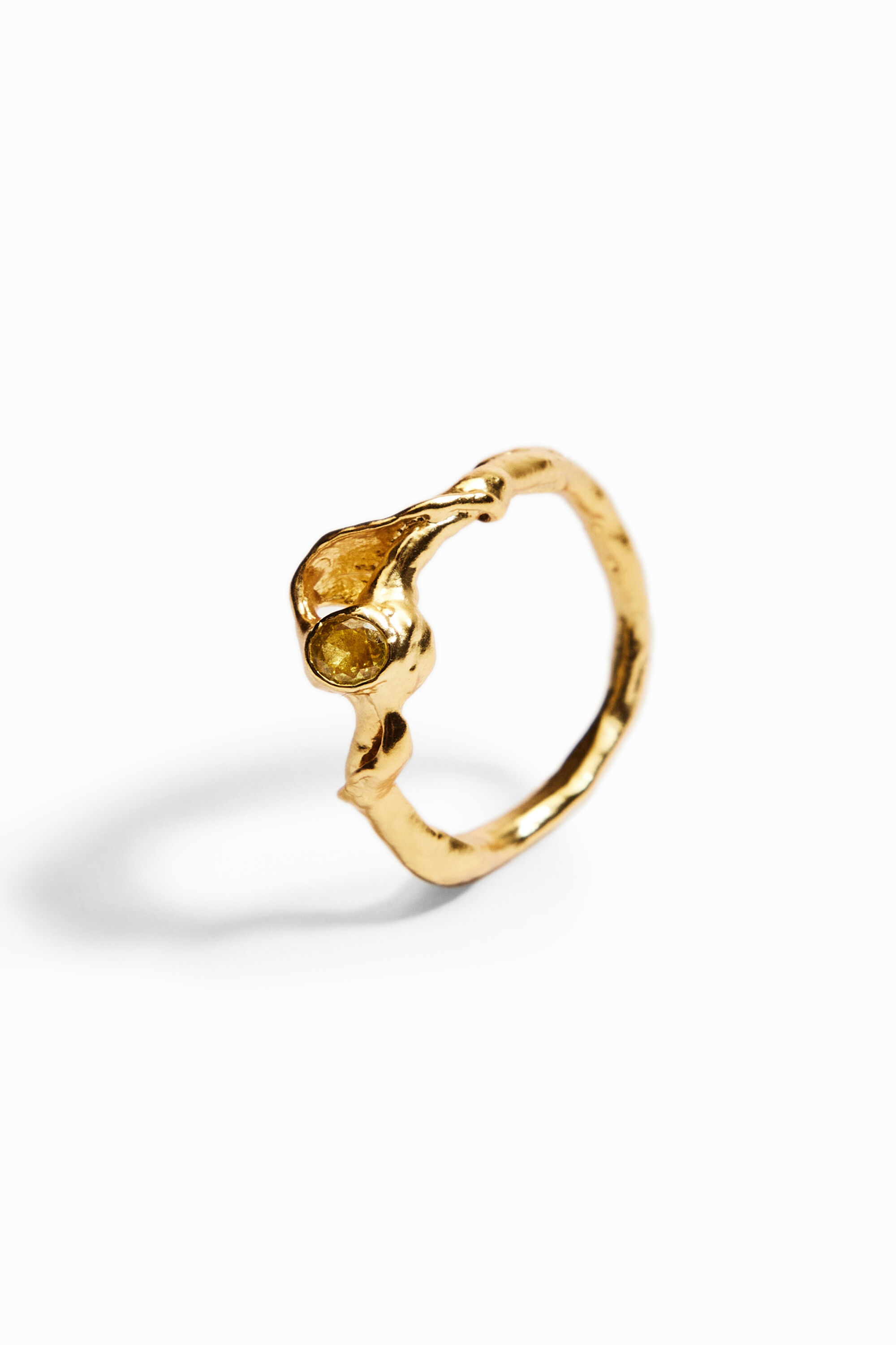 Bague zirconite plaquée or Zalio