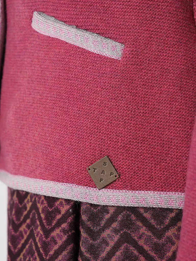 STAPF Trachtenstrickjacke MALWINE rot