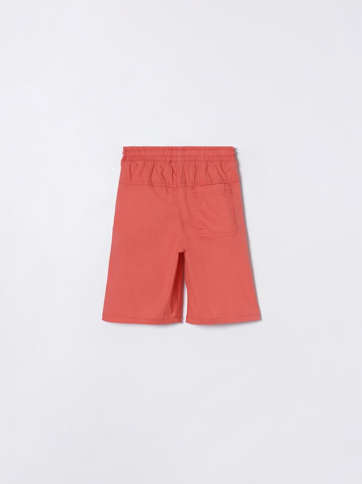 Calções de praia elásticos - Vermelho claro
