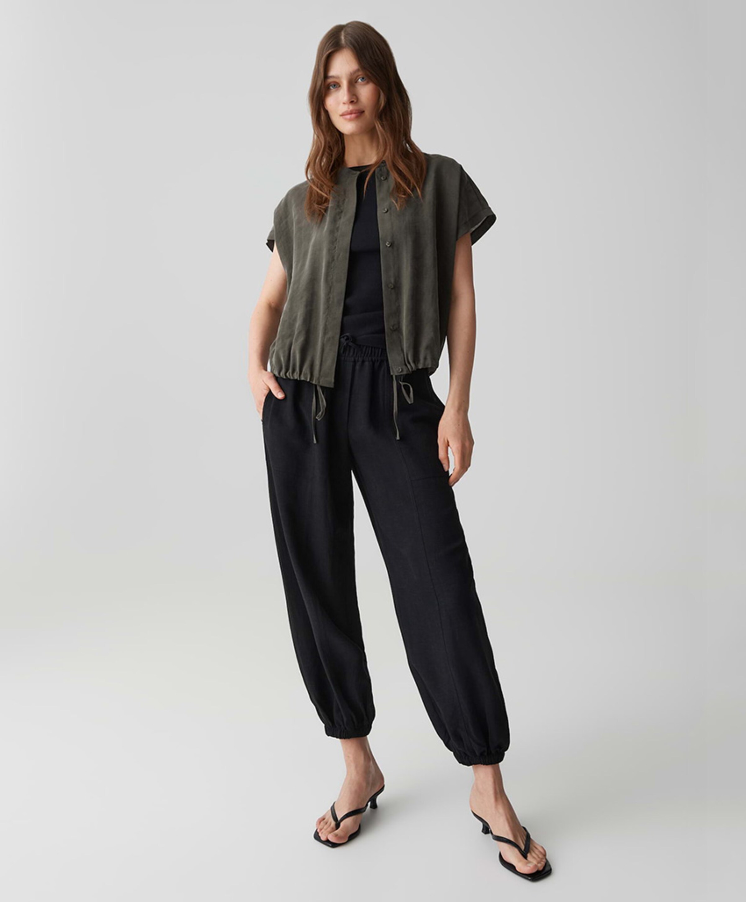 OPUS Dames blouse groen