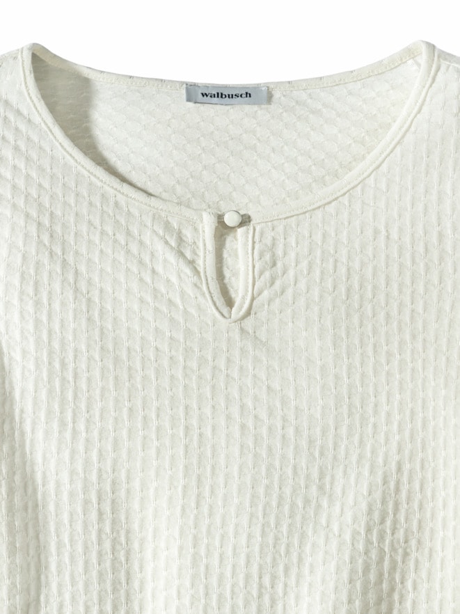 Strukturshirt Knopfdetail