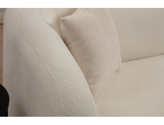 CONCEPT1 - Canapé tissu Asos 2 places Crème 170 x 76 x h75