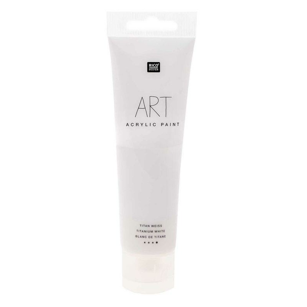 Peinture acrylique - blanc de titane - 100 ml