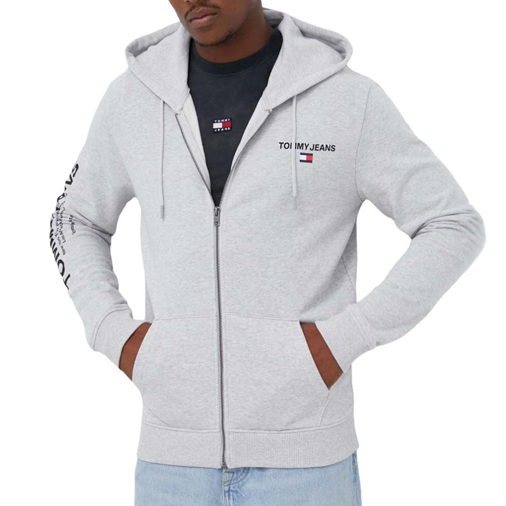 Tommy Hilfiger Sweat Zippé Gris Homme Tommy Hilfiger Entry Zip