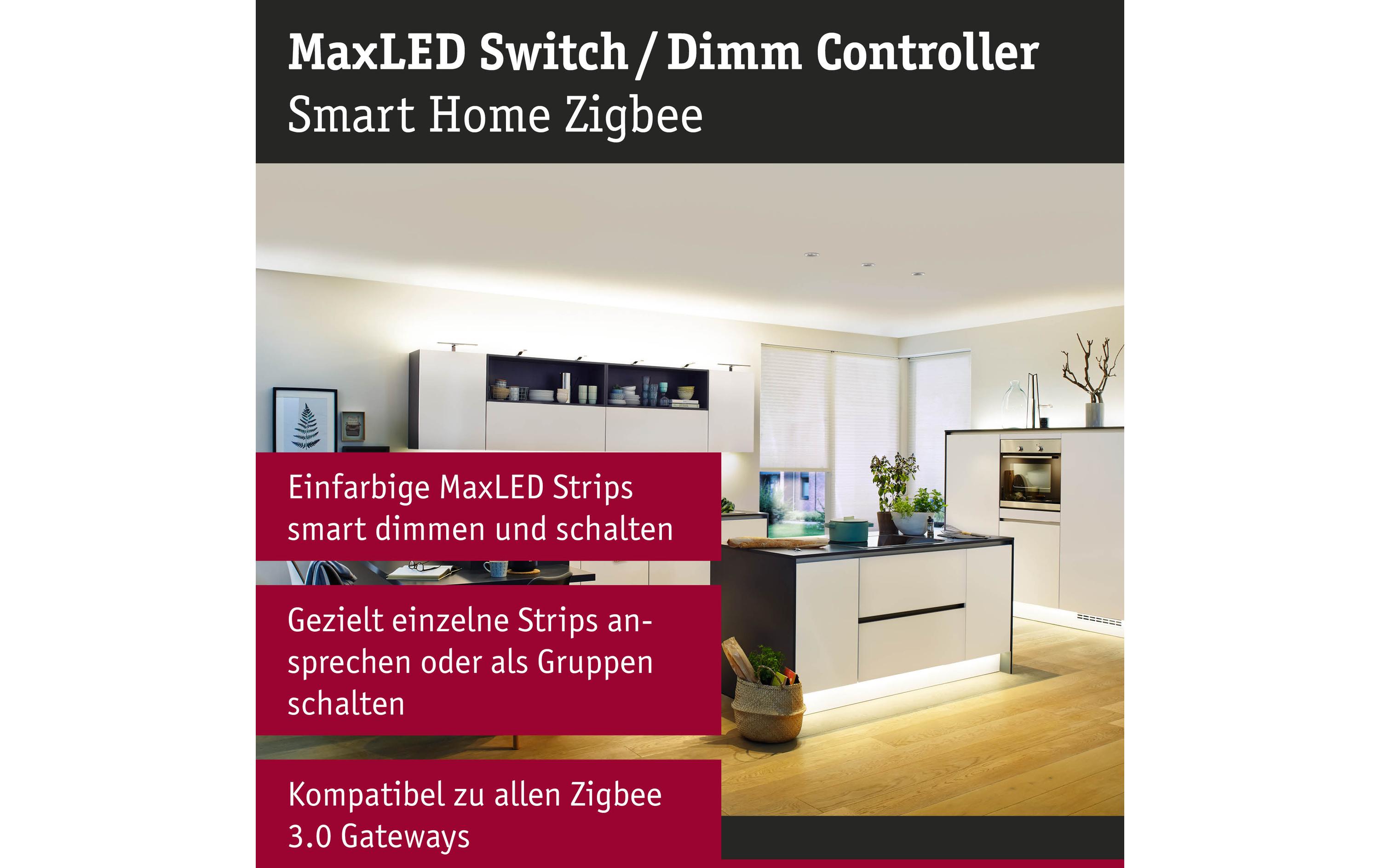 Funk-Schaltaktor Zigbee MaxLED Dimm/Schalt 144WSchaltaktor