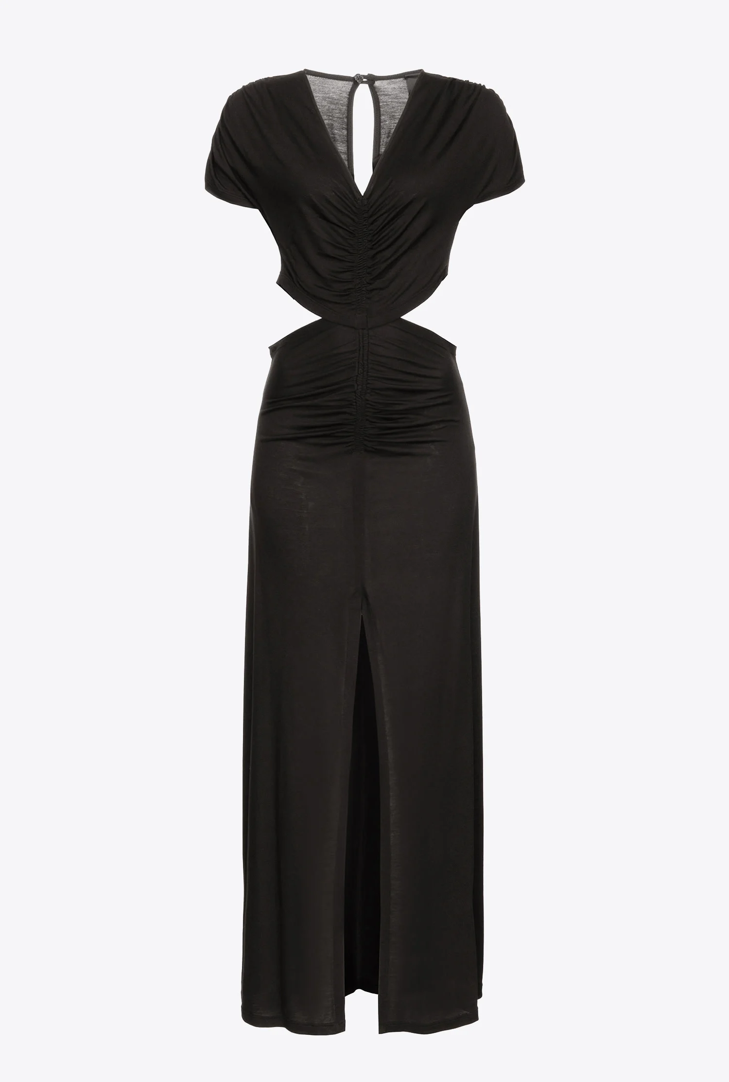 Robe longue à hanches nues | Noir