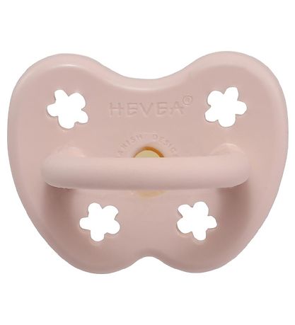 Hevea Schnuller - 0-3 mt. - Naturgummi - Powder Pink. Blumen