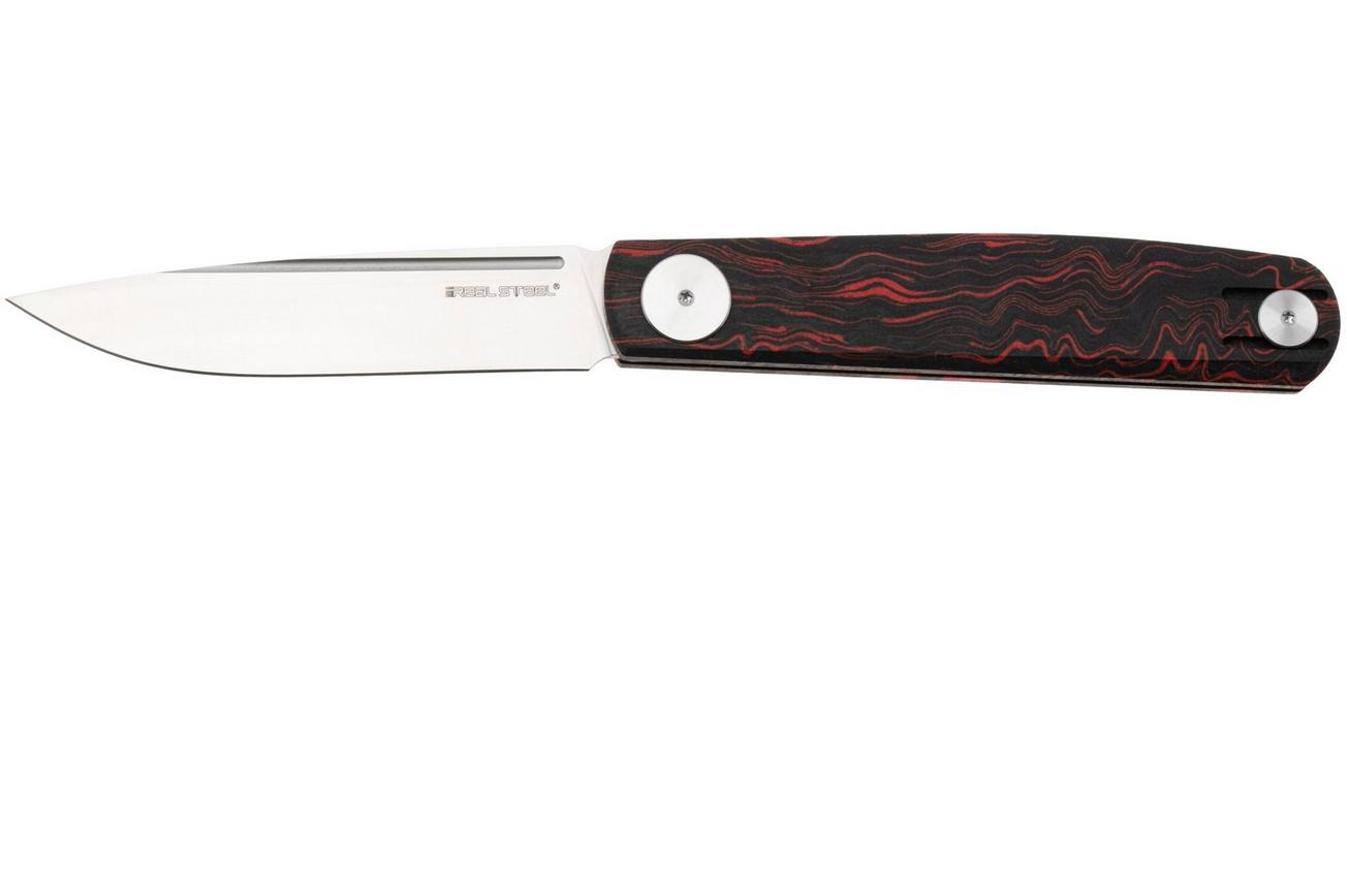 Real Steel G-Slip Compact 7865OR Satin VG10, G-Mascus Red Black, zakmes, Ostap Hel design