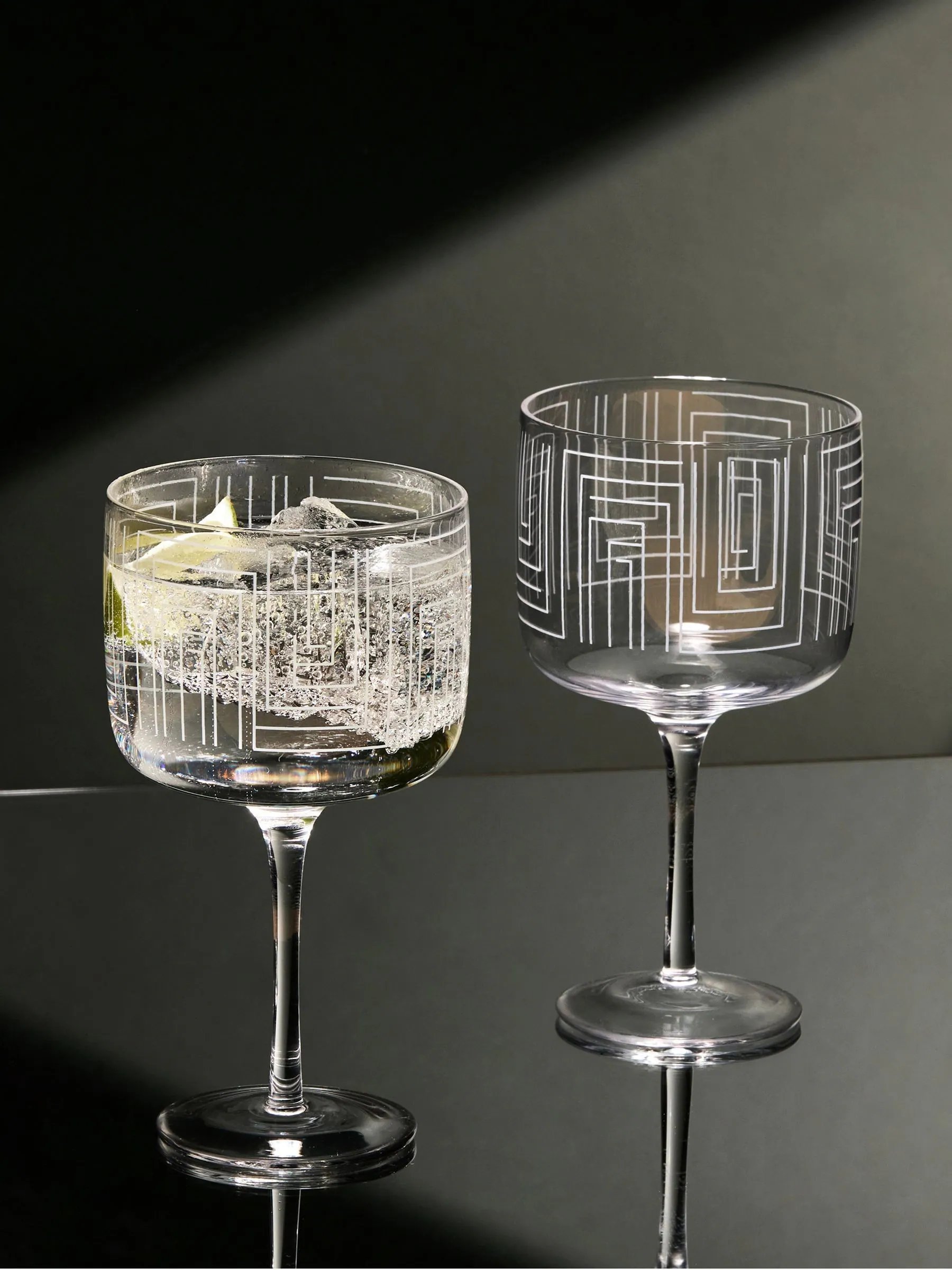 Anton Studio Designs - Set van 2 Maze-gin glazen