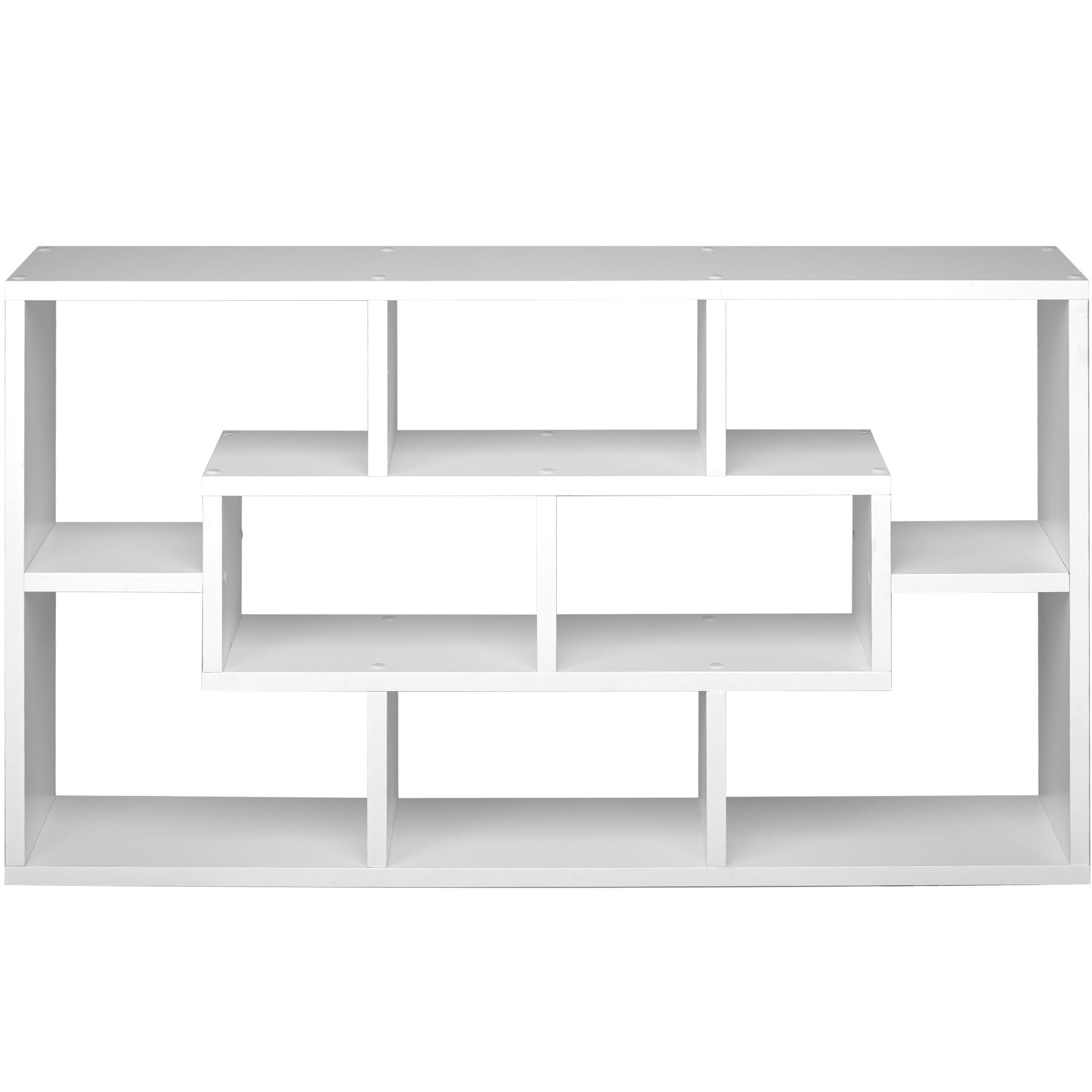 tectake® Wandregal, Retro-Stil, unsichtbare Aufhängung, 85 x 48 x 16 cm