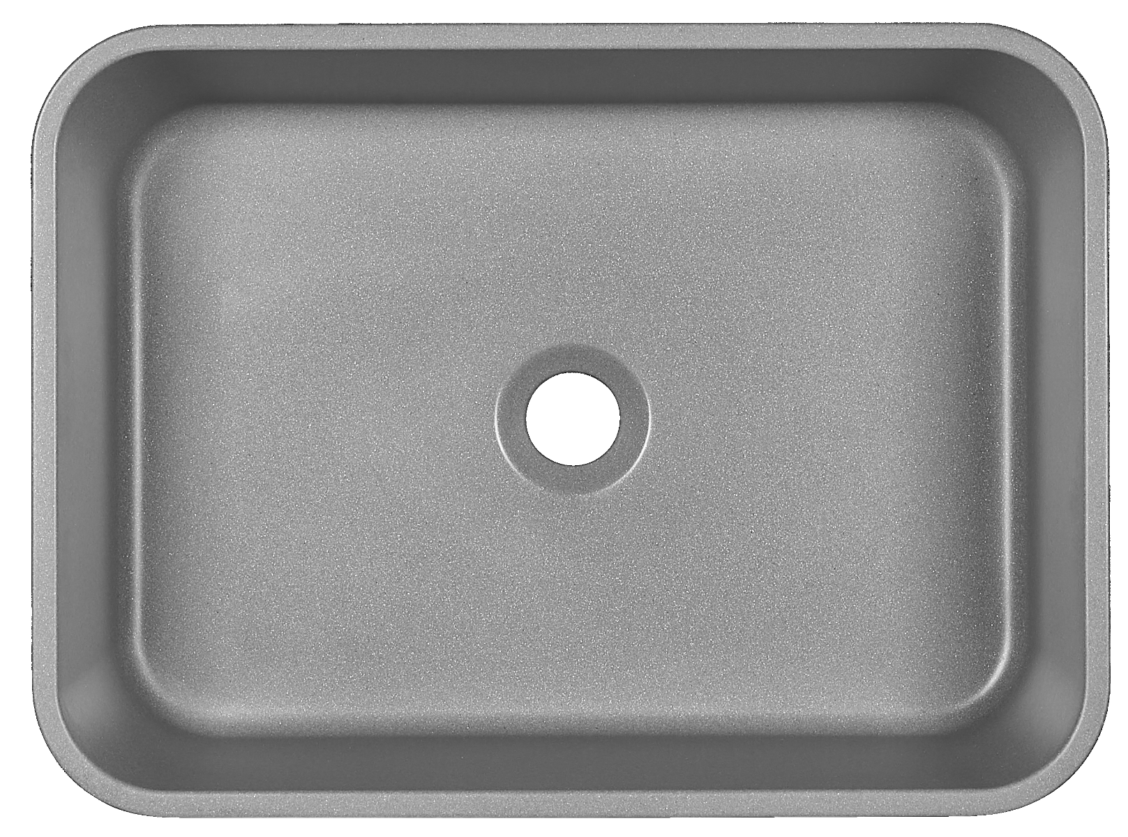 Kerra Cres E wastafel 50x37x12.5cm donker grijs