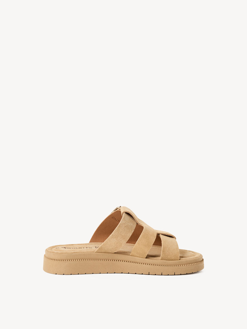 Leren Slipper - beige